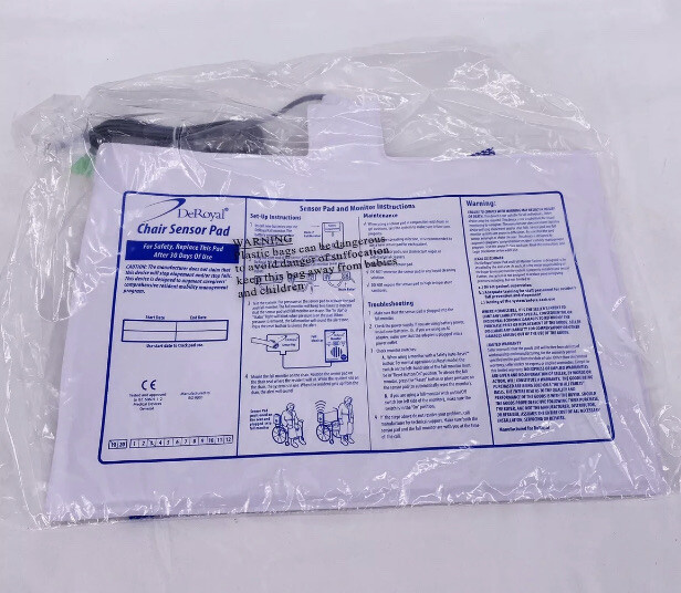 1 x DEROYAL M2200-CP Sensor Pad, Fall Alarm Chair Pad, Wired