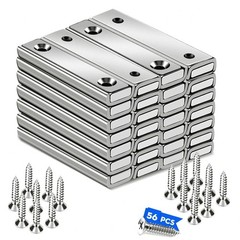 Strong Neodymium Bar Magnets with Holes, 80lbs Pulling Force 60×13.5x5mm Cup …