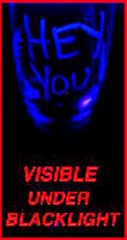 BLACKLIGHT GLOW Permanent INVISIBLE INK UV Black Light SECURITY MARKER Spy Pen