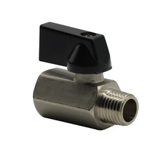 Mini Ball Valve 1/8″ Male X Female NPT Chrome Plated Brass Body 450 psi M X F