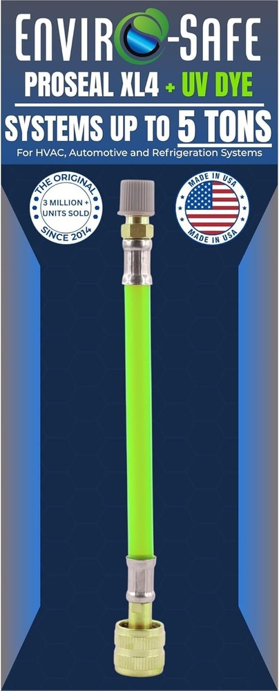 ENVIRO-SAFE AC Stop Leak with UV Dye for R410a, R22, R32 and R134a | Seal and