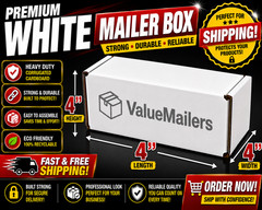 4 x 4 x 4 White Corrugated Shipping Mailer Packing Box Boxes 50, 100 To 500