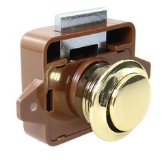 Keyless Push Button Catch Door Knob Lock Push Button Catch Lock for RV Carava…