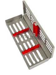 GERMAN DENTAL AUTOCLAVE STERILIZATION CASSETTE RACK BOX TRAY FOR 5 INSTRUMENTS
