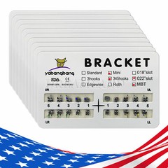 USA Dental Orthodontic Bracket Braces Mini MBT 022 Hooks on 345 Metal FDA