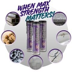 High Temperature Resistant 2oz Epoxy Putty – 10-Minute Cure for Strong Repairs