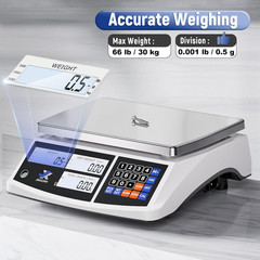 Precision Digital Counting Scale 66Lb/30Kg for Small Parts and Jewelry