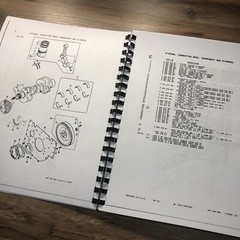 Set Massey Ferguson 1010 Standard Tractor Operators Manual Parts Catalog Owners