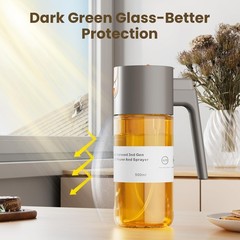 LAKUMIQI Upgrade 2 in 1 Oil Sprayer for Cooking, Olive Oil Dispenser Bottle for
