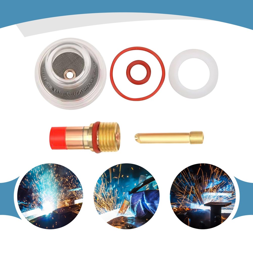 Gold, White, Clear Welding Gun Filter Mesh Kit for WP-17/18/26 Argon Arc TIG