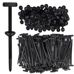 100 Pcs Nylon Universal Cable Tie Buckle T-Shaped,Plastic Rivets-2026 NEW Sel…