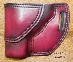 Gary C’s Leather Avenger OWB Left Hand Revolver HOLSTER S&W L Frame 3″