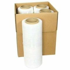 18″ x 1000FT 80 Gauge Pallet Wrap Stretch Film Shrink Hand Wrap 1000′ 4 Rolls
