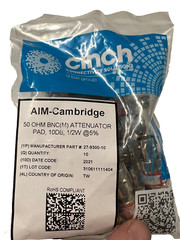 10 PACK – CINCH AIM-Cambridge RF ATTENUATOR 10DB 50OHM BNC – QTY
