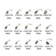 105x 15 Sizes Electric Motor Graphite Carbon Brushes Accessories For Power Tool