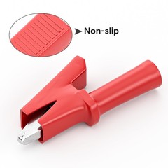 Cleqee 5Pcs 1m Dual End Alligator Clip Test Leads, 1000V 15A Alligator Clip Cord