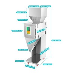 10 – 1000g Auto Packing&Filling Machine Particle Grain Powder Weigh Filler 110V