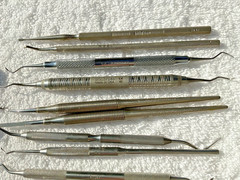34 Lot of 34 Vintage Branded Dental Tools Picks Tweezers