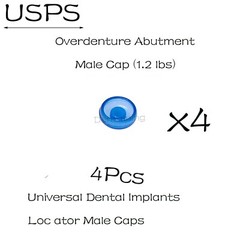 US Dental Universal Locator Overdenture Abutments Retention Caps 1.2/2.4Lbs