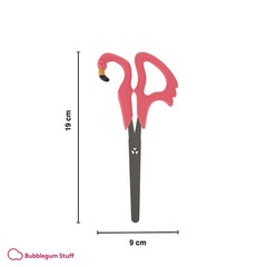 Flamingo Scissors – Pink Plastic Handled Animal Scissors with 4-Inch/10 cm Steel