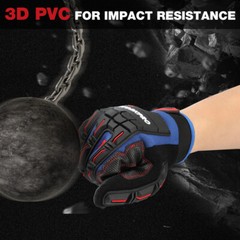 WORKPRO XLarge Heavy Duty Work Gloves Synthetic Leather Impact Working Gloves US