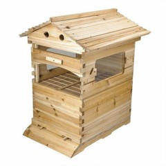 7Pcs Auto Seeping Honey Hive Beehive Frames + Beekeeping Cedarwood House Boxes