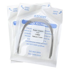 10X Dental Orthodontic Brackets Braces/Arch Wire Nature Super Elastic Niti Round