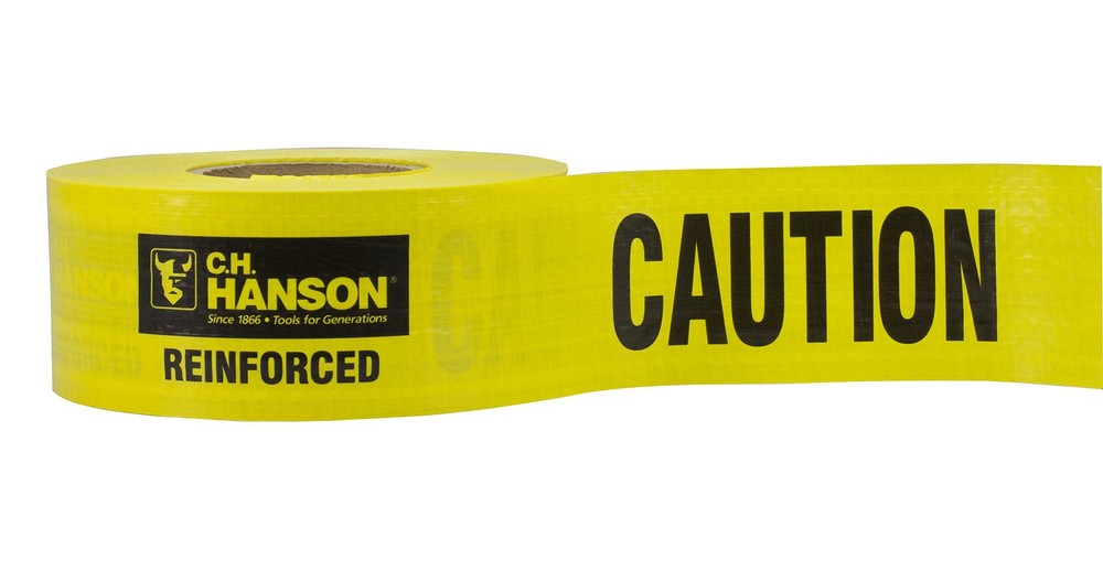 500’x3″x5Mil Reinforced Barricade Tape ‘CAUTION’ Yellow Construction