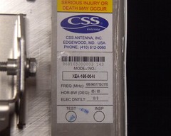 CSS Antenna XEA-165-00-N Dual Band Xpol 65° H-Beams + Stadium Bracket NEW 10122