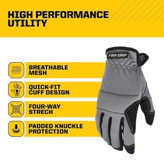 FIRM GRIP Large Utility Work Gloves (3-Pack)