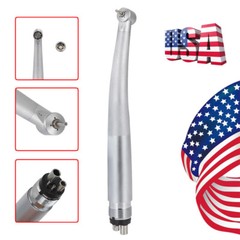 Dental Pedo Pediatric High Speed Handpiece Push Button Mini Small Head 4-Hole