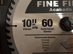 Avanti A1060X 10″ 60 Teeth Fine Finish Saw Blade Carbide Tipped BRAND NEW RETAIL