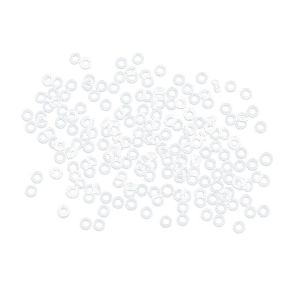 200 Stück Silikon-O-Ringe, 4 x 2 x 1 mm Breite, Dichtung weiß