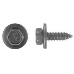 Zoro Select 5684Pk Class 9.8, M6 Structural Bolt, Black Phosphate Steel, 20 Mm