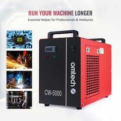 OMTech CW-5000 Industrial Water Chiller for CO2 Laser Engraving Cutting Machines