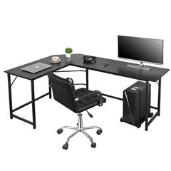 66″ L-Shaped Gaming Desk Corner Computer Desk PC Laptop Study Table Workstation