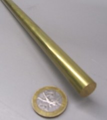 360 Brass Rod 1/2″ (.500″) Diameter x 12.0″ Length