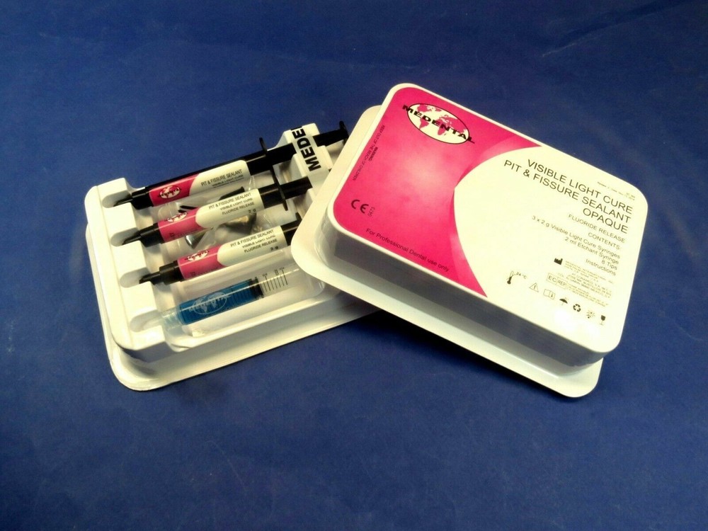 Dental Sealant Pit And fissure Light Cure Kit OPAQUE Set MEDENTAL