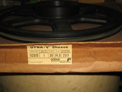 SHEAVE PULLEY DODGE DYNA-V 112010 1 GRV 3V 14.0 OD 2517 taper lock bushing