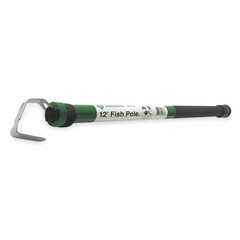 GREENLEE FP12 Telescoping Fish Stick,12 ft,Fiberglass 1XGB8