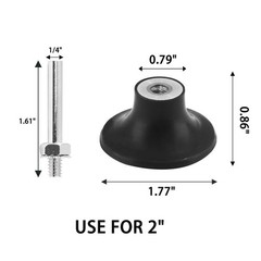 Litoexpe 2 Inch Quick Change Disc Pad Holder 2-Pack for Polishing