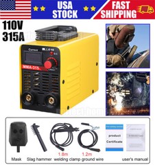 110V 315AMP Mini IGBT ARC Welding Machine Inverter DC MMA Electric Welder Stick