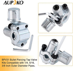 HVAC Retrofit Valve Kit A/C Line Tap Valve BPV31 R12 R22 R502 R134A Dust Cap