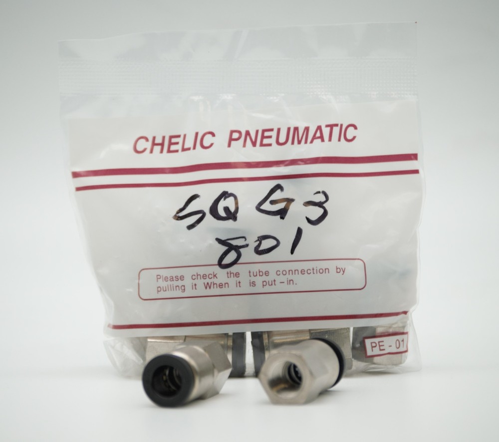 CHELIC SQG3 801 Ø08-1/8″ BSPT Female push to connector Fitting (10 PCS PER BAG)