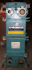 SUPERCHANGER STAINLESS STEEL PLATE HEAT EXCHANGER 222 SQ/FT UX-216-HP-57