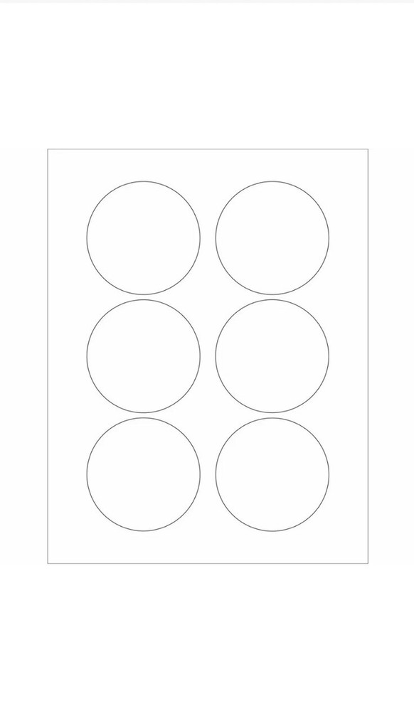 TAPE LOGIC LL150 Tape Logic® Circle Laser Labels, 3″, White, 600/Case
