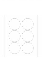 TAPE LOGIC LL150 Tape Logic® Circle Laser Labels, 3″, White, 600/Case