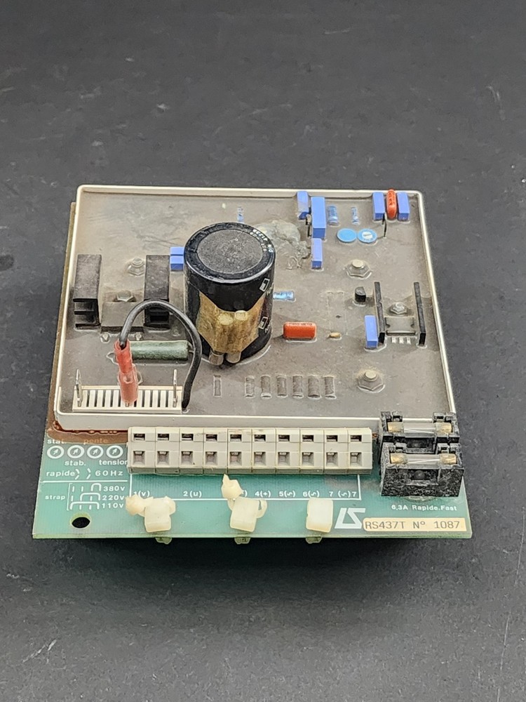 Leroy Somer RS437T Voltage Regulator AVR Board RS437 T No. 1087 Unsure Condition
