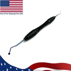 Dental Gingival Cord Packer 0.20mm Serrated Premium Silicone Handle