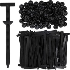 10-300 pcs INDUSTRIAL BLACK WIRE CABLE ZIP UV NYLON TIE WRAPS SELF-LOCKING CLIP